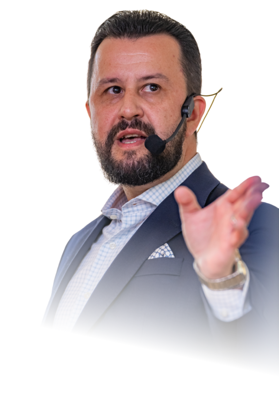Cristovão Lucena em momento de treinamento de oratória e comunicação